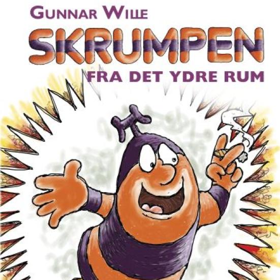 Forsiden til Gunnar Willes "Skrumpen fra det ydre rum"